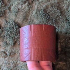 Triumph Brown Leather Cuff Bracelet